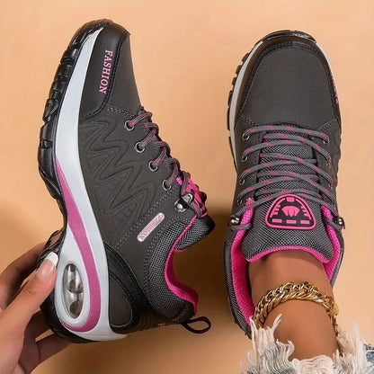 Women Platform Sneakers Casual Fashion Running Shoes For Women Comfortable Vulcanize Sport Shoes Leather Walking Climbing Shoes