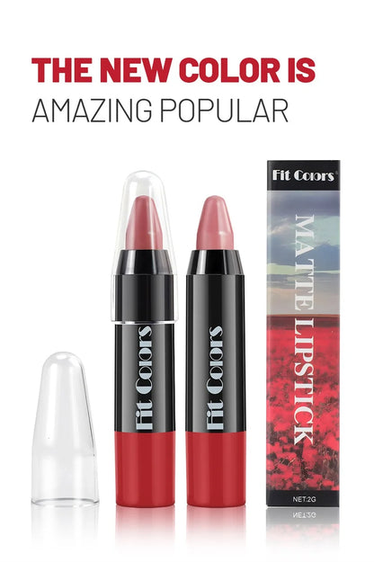 1PC 8 Colors Velvet Matte Lipsticks Pencil Waterproof Long Lasting Sexy Red Lip Stick Non-Stick Cup Makeup Lip Tint Pen Cosmetic