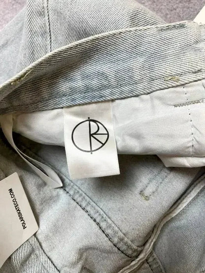 Straight Cotton Loose Embroidered Denim Shorts Men's American Retro Five Pants Summer Loose High Street Skater Pants Y2k Cargo