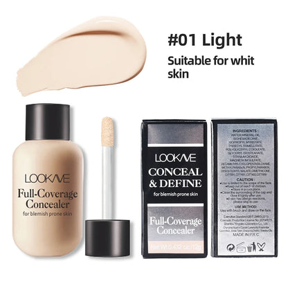 Not Easy Smudged Foundation Cream Multiple Colors Waterproof Covering Concealer Long Lasting Liquid Shadows Korean Cosmetics