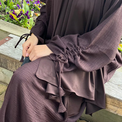 Moroccan Party Eid Ramadan Mubarak Abaya Muslim Maxi Dress Dubai Modest Kaftan Femme Turkey Islam Gown Jalabiya Vestidos Casual