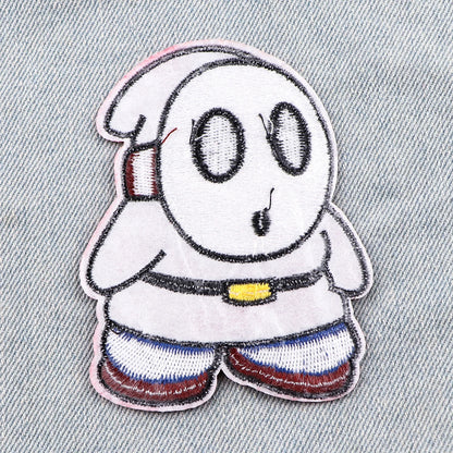 Cute Ghost Patch On Clothes DIY Iron On Patches Stickers Embroidered Patches for Clothing Badges Halloween Accessories