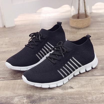Women Mesh Breathable Shoes Slip on Flat Shoes Woman Tenis Ladies Casual Shoes  Walking Footwear Sneakers Womens Vulcanize Shoes