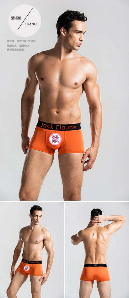 5Pcs/ Men's Underwear Boxer Brand Panties Breathable Modal Milk Silk Sexy Soft Casual Solid Color Underwear Boxer Men's Panties