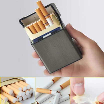 Portable Cigarettes Slim Aluminum Cigarette Case Cigar Tobacco Holder Box Storage Container Smoking Accessories