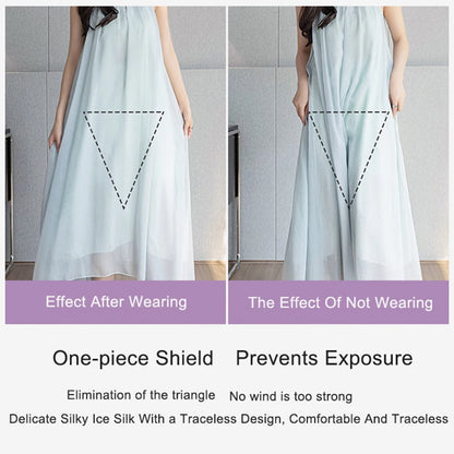 Plus Size Women Shorts Under the Skirt Big Large Summer Seamless Protective Spandex Hip-up Safety Pants Skirt Underpants White