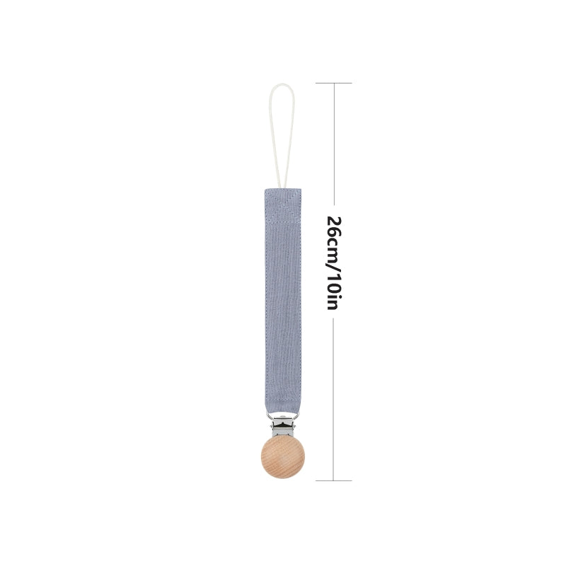 Baby Cotton Pacifier Chain Beech  Pacifier Clip Infant Teething Toy Holder Dropshipping