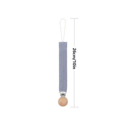 Baby Cotton Pacifier Chain Beech  Pacifier Clip Infant Teething Toy Holder Dropshipping