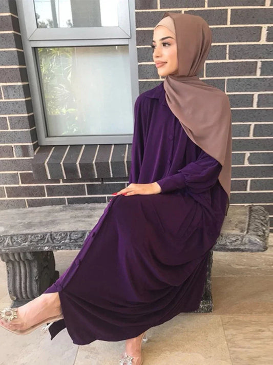 Eid Muslim Modest Dress for Women Abaya Dubai Prayer Eid Ramadan Prayer Garmenrt Longue Musulman Abayas Kaftan Niqab Vestidos