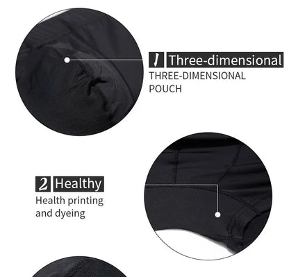 Fashion Boxers Ice Silk Man Underwear Underpants Breathable Comfortable Men's Panties Ultrathin BoxerShorts Trunks