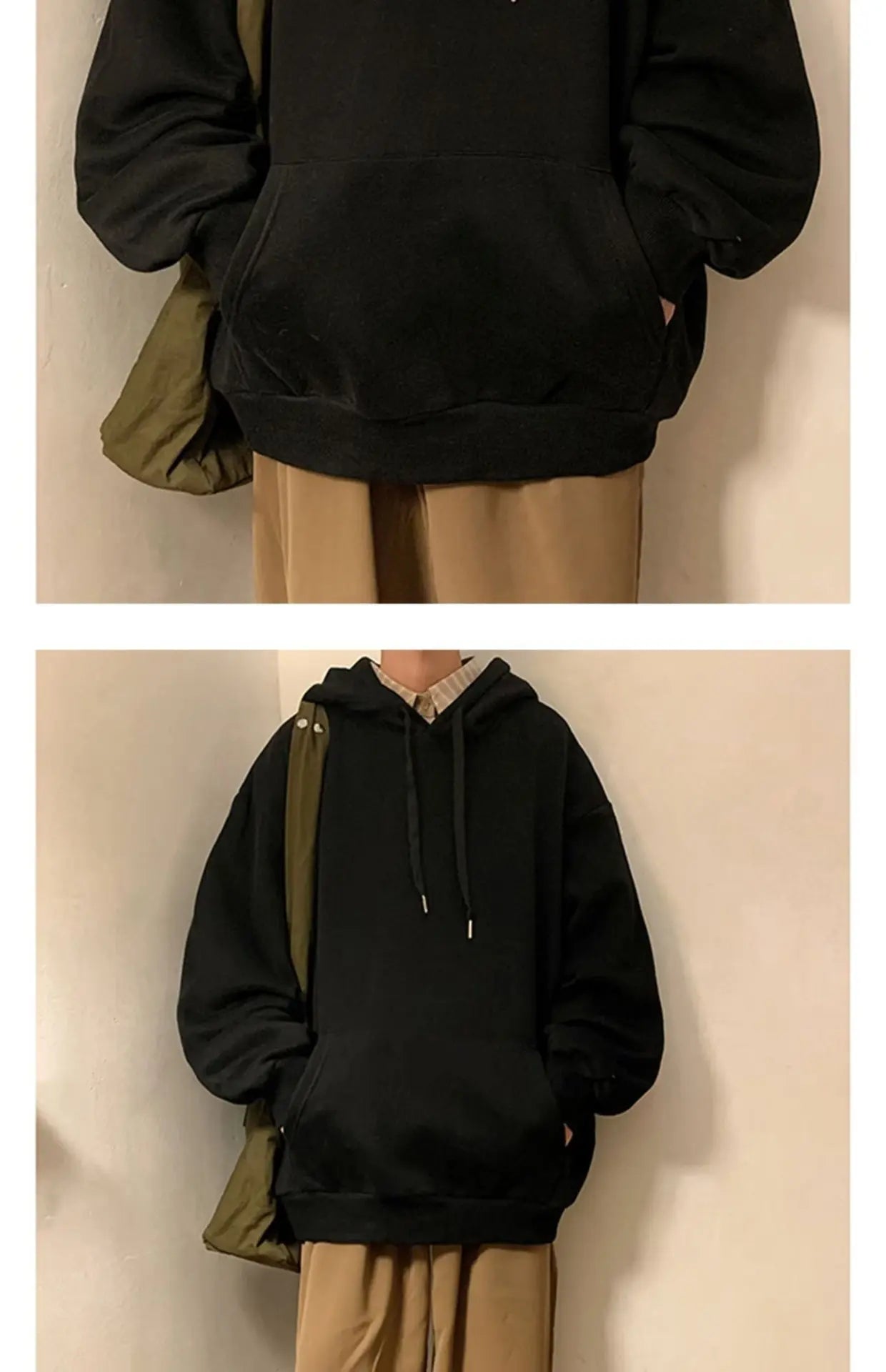 6 Colors Spring Autumn Solid Hoodie Men Harajuku Fashion Casual Oversized Hoodies Women Loose Hooded Sweatshirt Streetwear Y2k