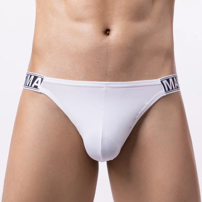 Men's Panties Underwear Comfortable T-Back Briefs Breathable Thongs Big Pouch U Convex Sexy 3D Crotch Male G-String Gay HT094