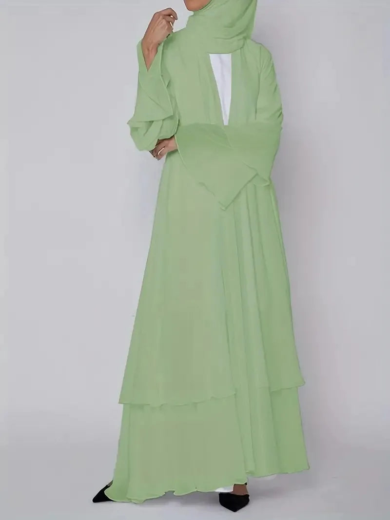 Muslim Long Abaya Dress Turkey Islamic Women Robe Hijab Headscarf Sashes Morocco Kaftan Dubai Arabic Jalabiya Modest Vestidos
