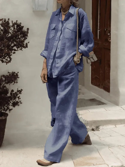 Loose Cotton Linen Trousers