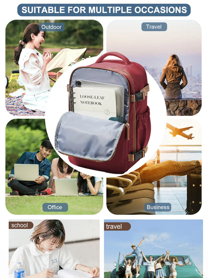 Travel Backpack Cabin Bag 40x30x20 Wizzair Carry-Ons, Aeroplane Men Women 15.6 inch Laptop Backpack, Waterproof Casual Bussiness