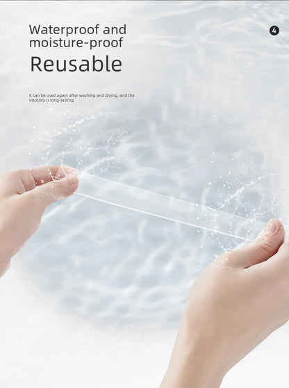 High Viscosity Seamless Transparent Nano Double-sided Tape Diy Bubble Blowing Tiktok Magic Tape Strong Adhesive