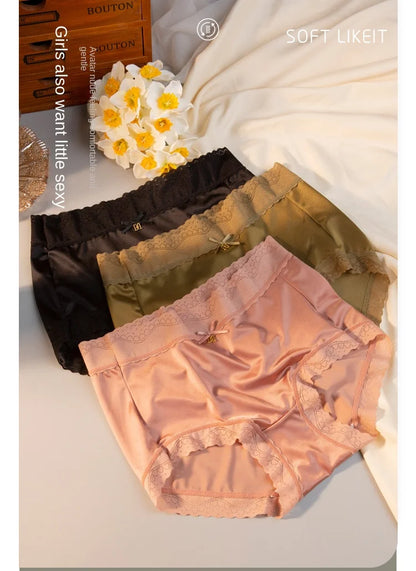 M-XL Women's Panties Sexy Lace Underpants Plus Size High Waist Comfort Briefs Fashion Traceless Panty Female Lingerie