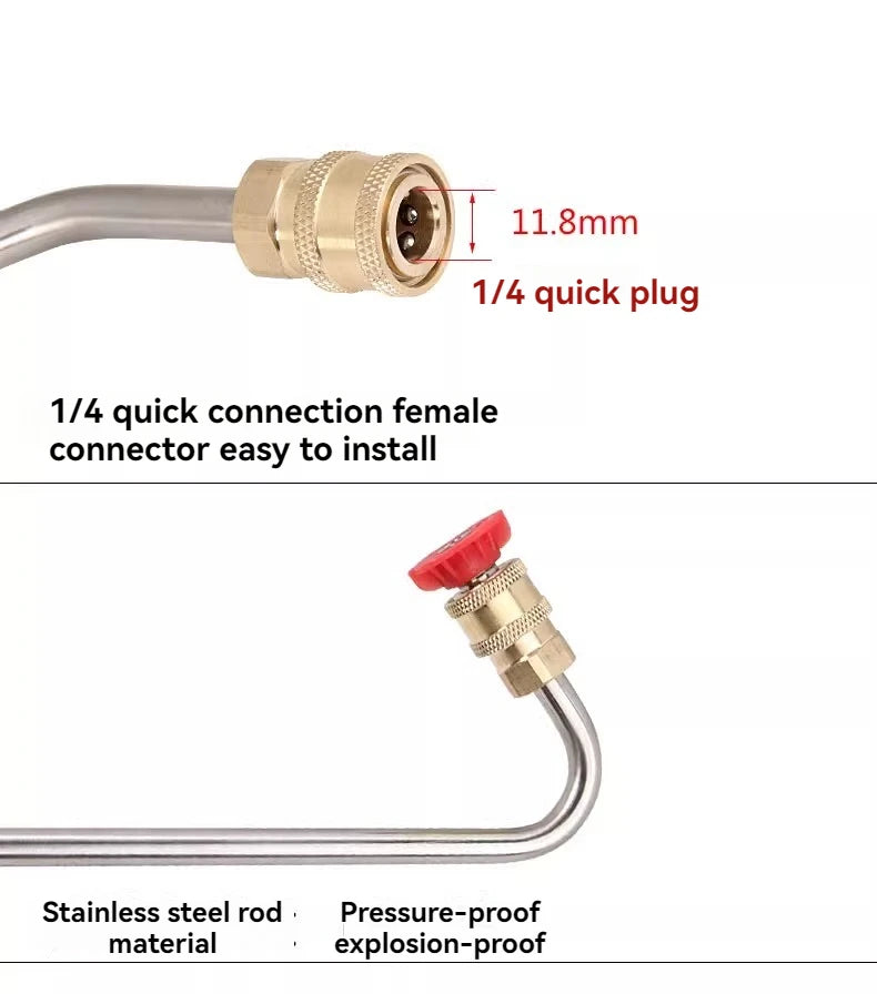 Wholesale of high-pressure car wash water gun elbows by manufacturers, 1/4 quick connect right angle, 90 degree extension rod, c
