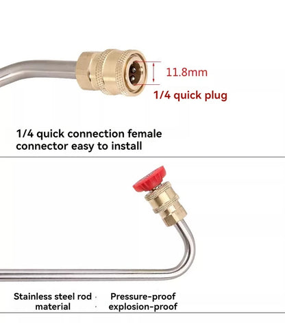 Wholesale of high-pressure car wash water gun elbows by manufacturers, 1/4 quick connect right angle, 90 degree extension rod, c