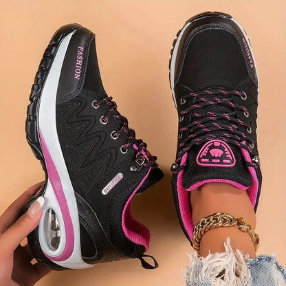 Women Platform Sneakers Casual Fashion Running Shoes For Women Comfortable Vulcanize Sport Shoes Leather Walking Climbing Shoes
