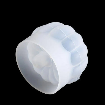 DIY Silicone Pumpkin Candle Mold white 3D Pumpkin Mould Smooth Pumpkin Soap Mold Halloween