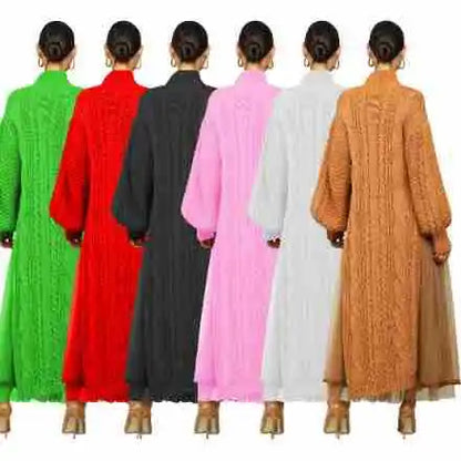 Muslim Women Knitting Dress Modest Robe Vestidos Dubai Saudi Arabic Morocco Abaya Jalabiya Eid Ramadan Knitted Dresses Abayas