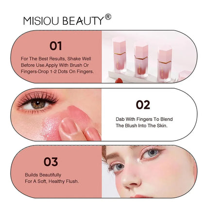New Natural Long-lasting, Waterproof Contouring and Brightening Liquid Blush Stick Makeup for Women Daily Use All Skin Types