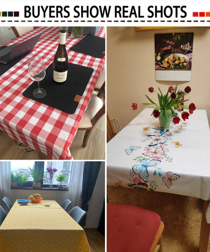 Halloween Rectangle Table Cloth, Halloween Castle Ghost Washable Ron Tablecloth for Family Dinner Party Outdoor Picnic Mats