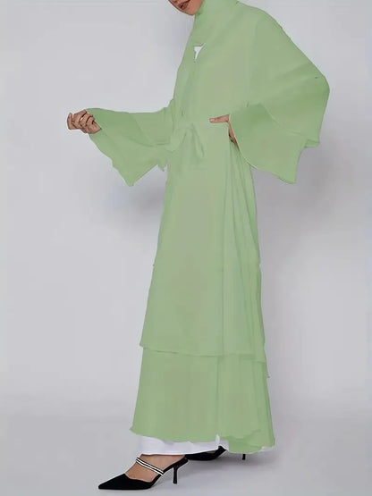 Muslim Long Abaya Dress Turkey Islamic Women Robe Hijab Headscarf Sashes Morocco Kaftan Dubai Arabic Jalabiya Modest Vestidos