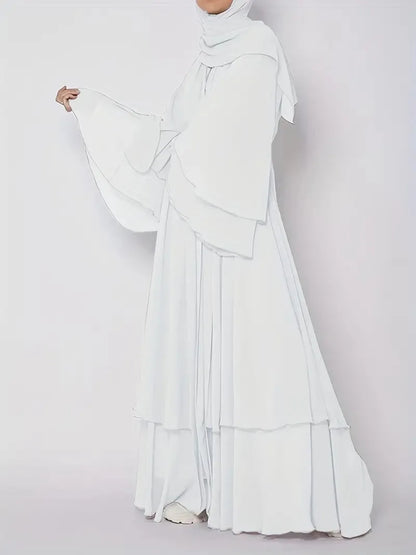 Muslim Long Abaya Dress Turkey Islamic Women Robe Hijab Headscarf Sashes Morocco Kaftan Dubai Arabic Jalabiya Modest Vestidos