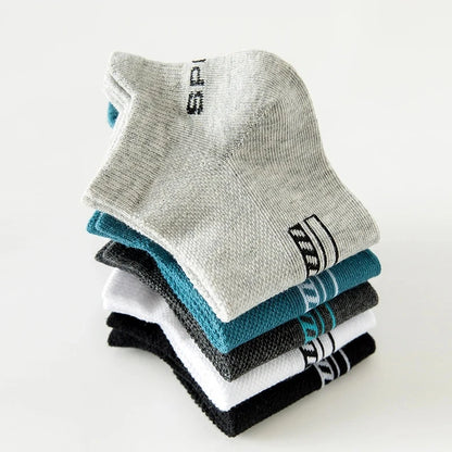 10/5 Pairs Summer Thin Short Socks Ankle Breathable Mesh Sports Sock Men and Women Casual Athletic High Quality Sokken Gifts