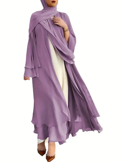 Muslim Long Abaya Dress Turkey Islamic Women Robe Hijab Headscarf Sashes Morocco Kaftan Dubai Arabic Jalabiya Modest Vestidos