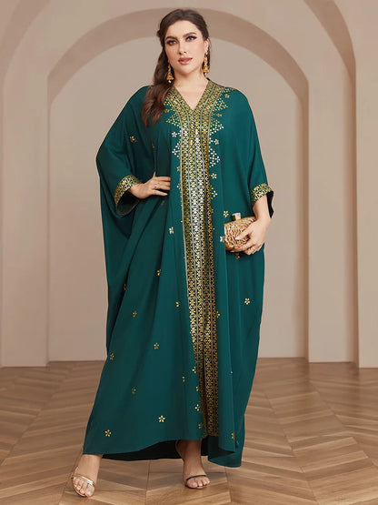 Jalabiya for Women Party Dresses Print Eid Muslim Ramadan Morocco Dubai Abayas Kaftan Islam Vestidos Arab Modest Long Robe