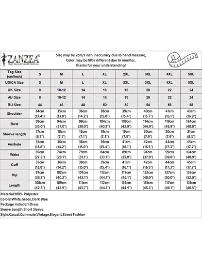 ZANZEA Women Leaves Printed Midi Dress Fashion Holiday Single Breast Vestidos 2024 Summer Short Sleeve Robe Korean Sundress Femm