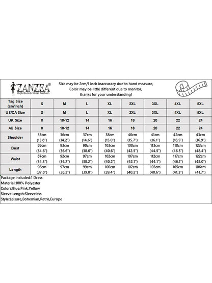 2024 ZANZEA Elegant Summer O Neck Sleeveless Party Sundress Fashion Women Holiday Party Knee-length Dress Bohemian Beach Vestido