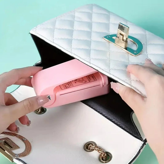 1PC Mini Sealing Machine Small Household Plastic Sealing Machine Portable Hand Pressure Plastic Bag Sealing Machine