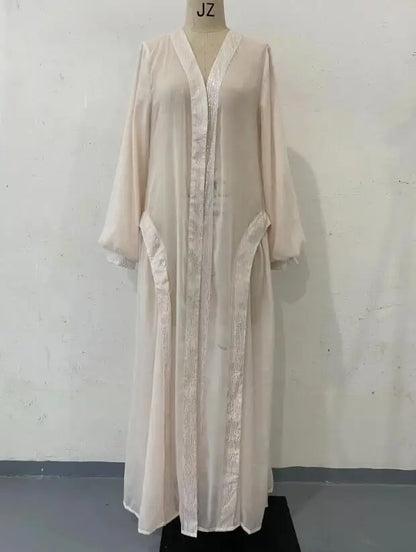 Muslim Modest Women Dress Jalabiya Vestidos Eid Ramadan Arabic Long Robe Dubai Islam Morocco Kaftan Abayas Cardigan Dresses 2024