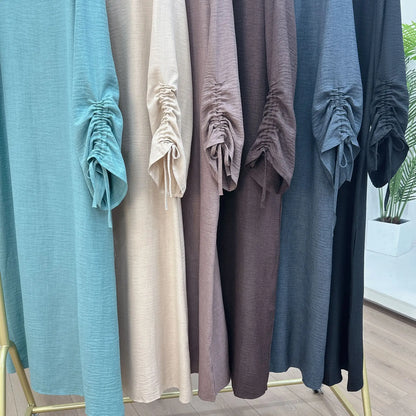 Moroccan Party Eid Ramadan Mubarak Abaya Muslim Maxi Dress Dubai Modest Kaftan Femme Turkey Islam Gown Jalabiya Vestidos Casual