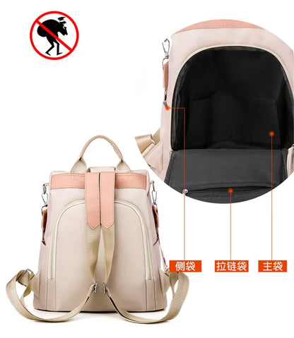 Waterproof Oxford Embroidery Women Backpack Fashion Anti-theft Large Capacity Female Travel Casual Backpacks School Laptop Bag