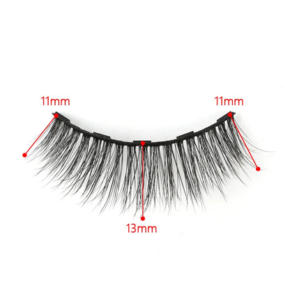 Magnetic Eyelashes Set 3/4/5/10 Pairs Natural Magnet False Eyelashes Makeup Kit Reusable Soft Mink Lashes Eyelash Extension Tool