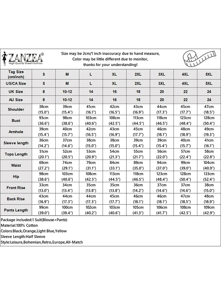 ZANZEA Elegant Summer Matching Sets Women Fashion Puff Sleeve Pant Sets 2PCS Solid OL Work Trousers Suits Tracksuit 2023