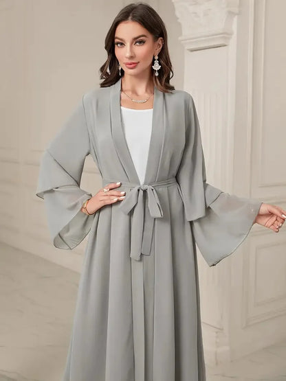 Muslim Long Abaya Dress Turkey Islamic Women Robe Hijab Headscarf Sashes Morocco Kaftan Dubai Arabic Jalabiya Modest Vestidos