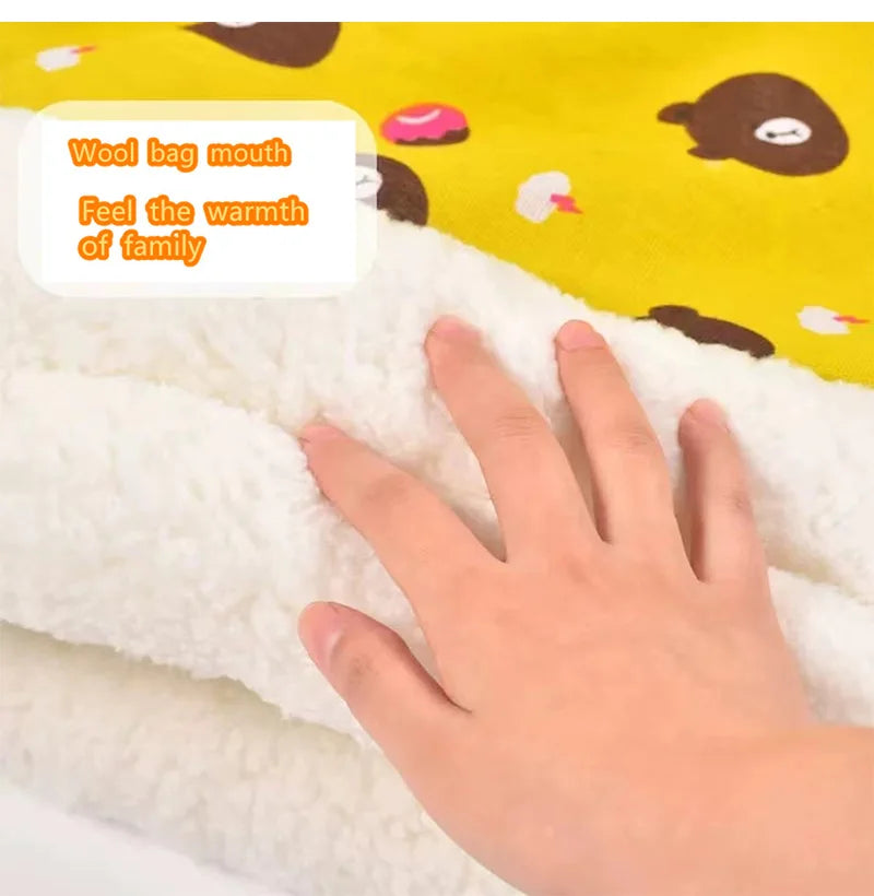 Winter Warm Cat Sleeping Bag Soft Cozy Pet Quilt Bed for Small Dogs Cats Thicken Semi Closed Kitten Puppy Nest Pet Supplies