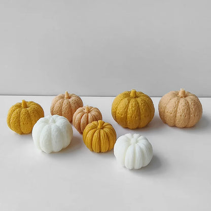 3D Pumpkin Silicone Mold DIY Aroma Candle Plaster Ornaments Mould Homemade Candy Chocolate Molds Halloween Decoration