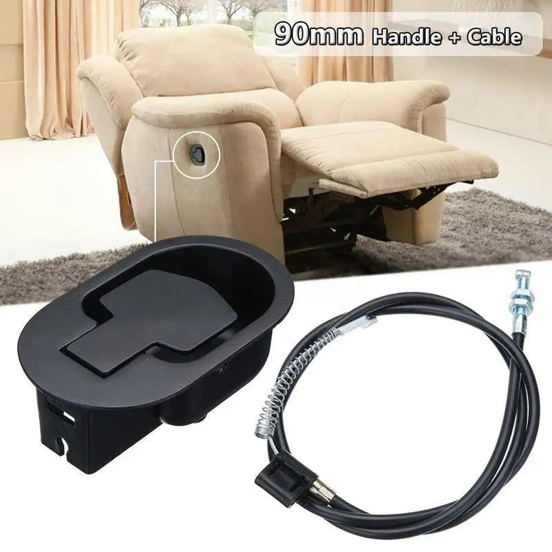 Recliner Release Pull Handle With Cable Couch Release Lever Replacement Parts Sofa Pull Handle Universal Funiture Accessories #W