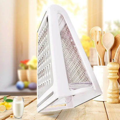 Double-sided Blades Cheese Vegetables Grater Carrot Cucumber Slicer Cutter Box Container Kitchenware Stainless Kitchen Tools
