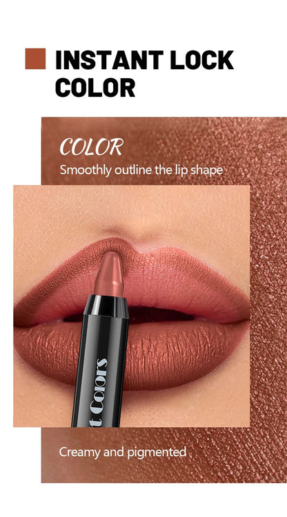 1PC 8 Colors Velvet Matte Lipsticks Pencil Waterproof Long Lasting Sexy Red Lip Stick Non-Stick Cup Makeup Lip Tint Pen Cosmetic