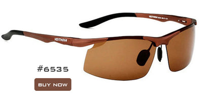 VEITHDIA Aluminum Magnesium Men's Polarized VU400 Sun Glasses Night Vision Mirror Male Eyewear Sunglasses Goggle Oculos  6502
