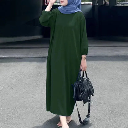 Eid Muslim Dress for Women Abaya Puff Sleeve Morocco Ramadan Prayer Dresses Abayas Kaftan Islam Dubai Arab Modest Long Robe 2024