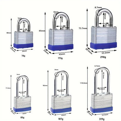 Padlock Anti-theft Antipick Rustproof Household Lock Big Door Lock Small Door Lock Dormitory Cabinet Lock Thick Iron Lock
